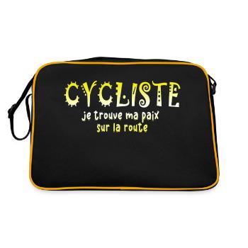 Bicycle bicycles bicycle bicycle bike biker mtb 4 - Retro Bag - black/gold - Back