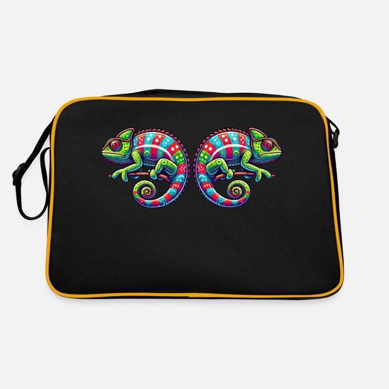 Chamäleon Retro Tasche