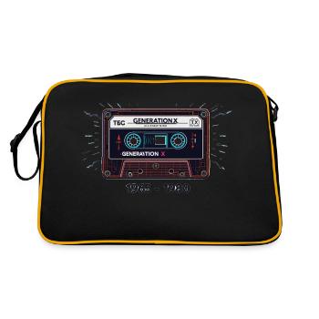 generation x - Retro Tasche - Schwarz/Gold - Hinten