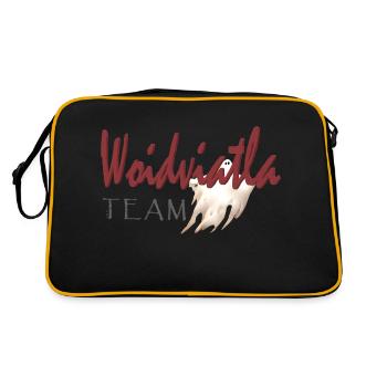 Waldviertler Teamgeist2 - Retro Tasche - Schwarz/Gold - Hinten
