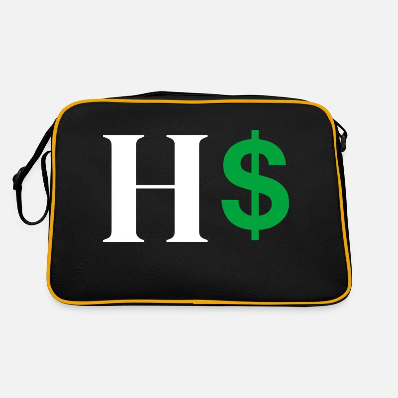 Buchstabe h Dollar Retro Tasche