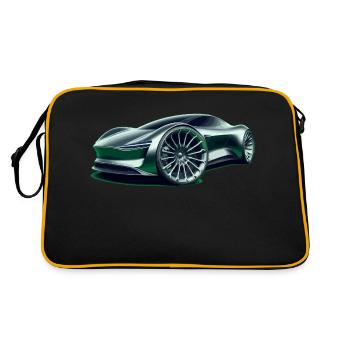 Super voiture futuriste - Sac Retro - noir/or - Dos