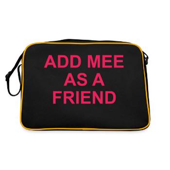Add me as a friend - Retro Bag - black/gold - Back