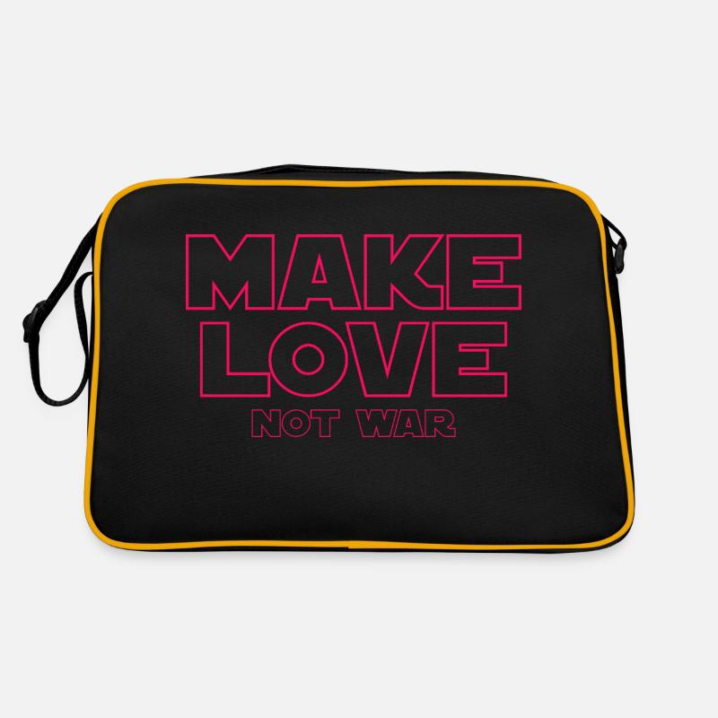 MAKE LOVE NOT WAR Retro Bag