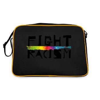 Lutter contre le racisme - Sac Retro - noir/or - Dos