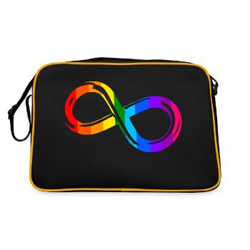 Different, Not Less – Autism Acceptance - Retro Bag - black/gold - Back