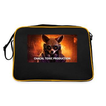 CHACAL TOXIC PRODUCTION 1 - Sac Retro - noir/or - Dos
