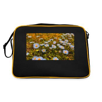 Daisies in Bloom - Retro Bag - black/gold - Back