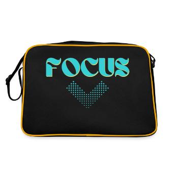 Focus Graphic - Sac Retro - noir/or - Dos