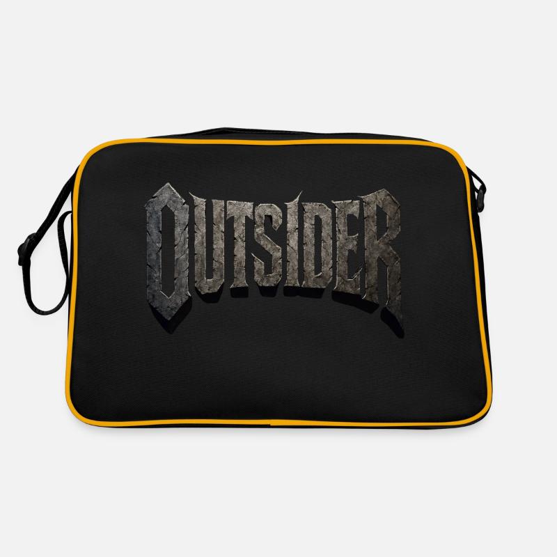Outsider - Retro Tasche - Schwarz/Gold