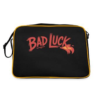 BAD LUCK - Retro Bag - black/gold - Back
