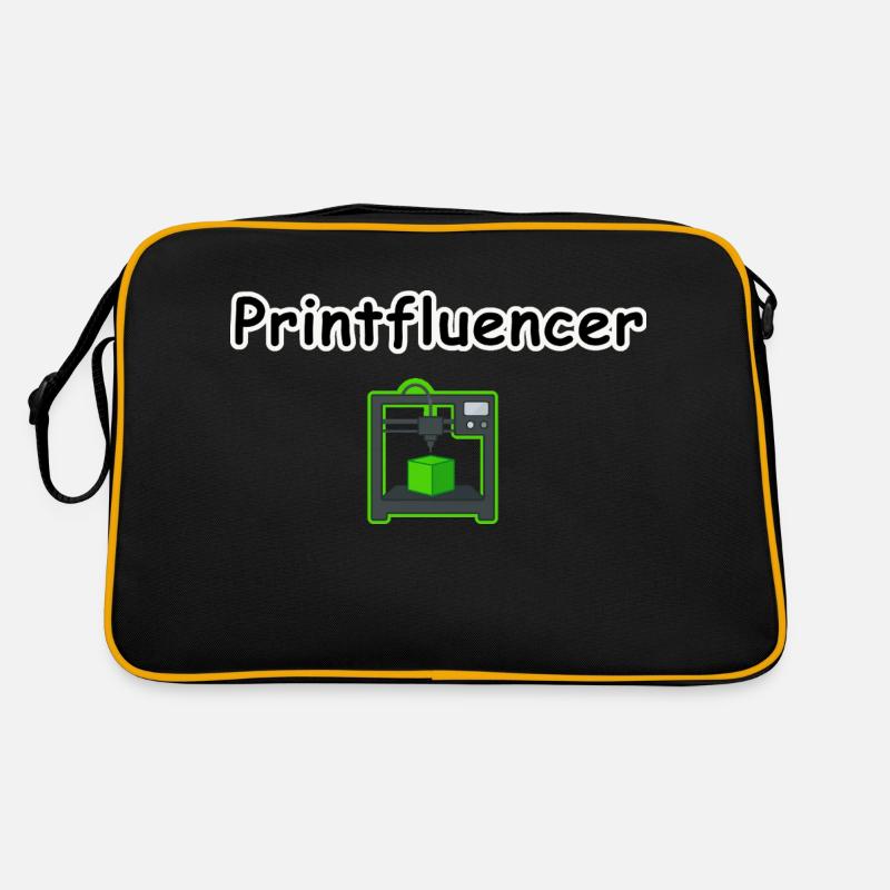 printfluencer 02 - Sac Retro - noir/or