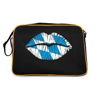 Kuss Bayern - Retro Tasche - Schwarz/Gold - Hinten