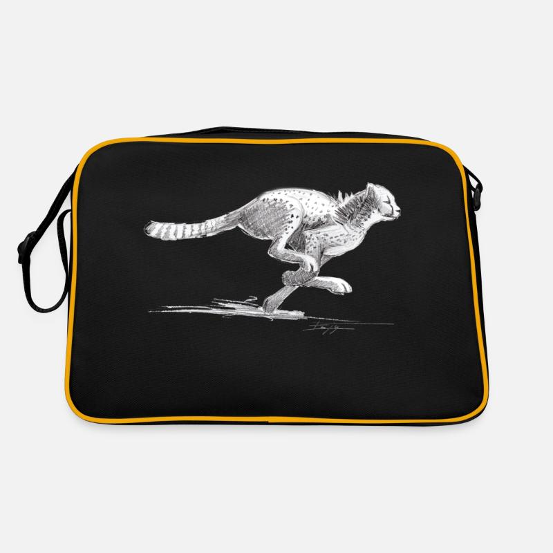 Cheetah - Retro Bag - black/gold