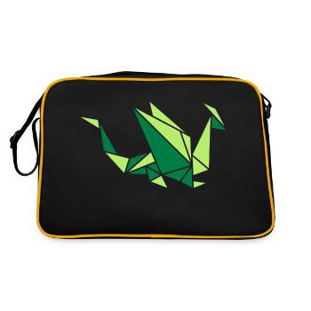 Origami: Drache - Sac Retro - noir/or - Dos