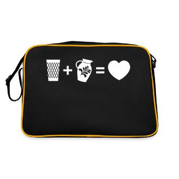 Apfelwein Formel - Retro Tasche - Schwarz/Gold - Hinten