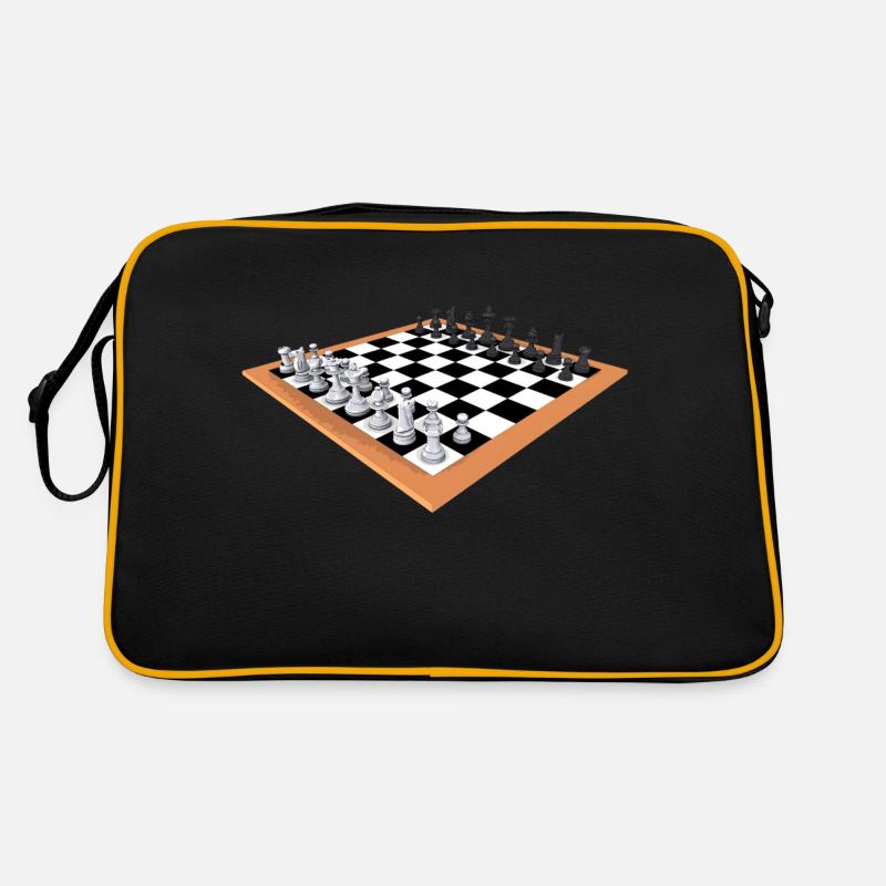 Jeu d'échecs, jouer aux échecs, sport d'échecs Sac Retro