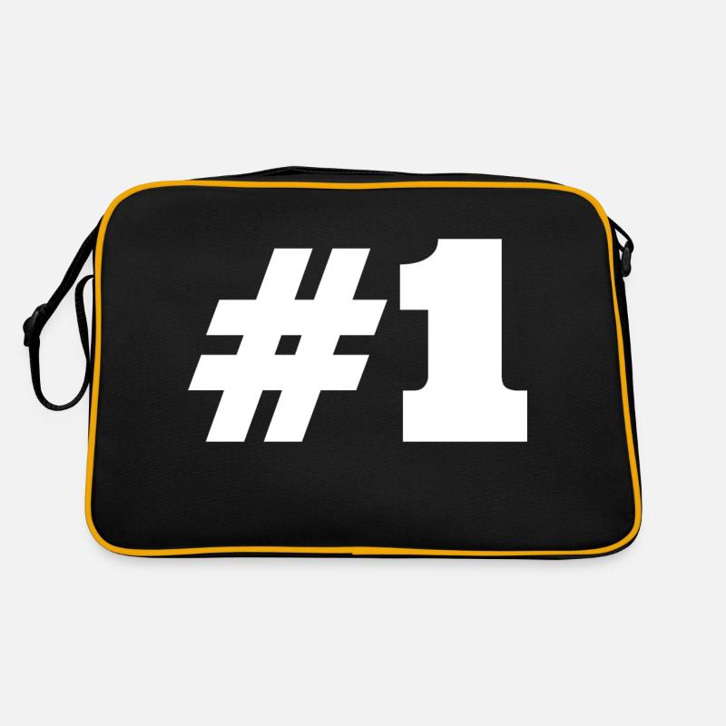 #1 Nummer 1 Retro Tasche