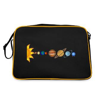 Solar - Retro Bag - black/gold - Back
