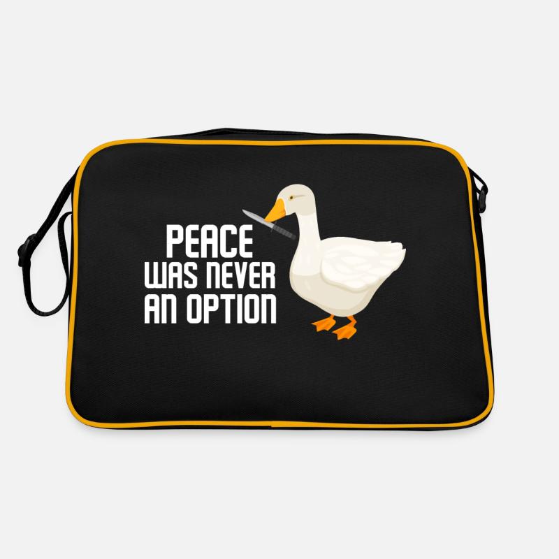 Peace Was Never An Option Goose Game Sac Retro