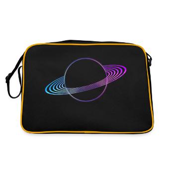 Rings Of Saturn - Retro Bag - black/gold - Back