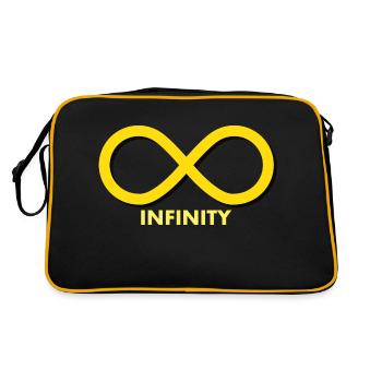 INFINITY YELLOW - Sac Retro - noir/or - Dos