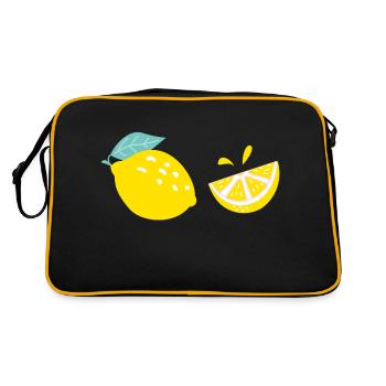 fresh lemons - fresh lemons - Retro Bag - black/gold - Back