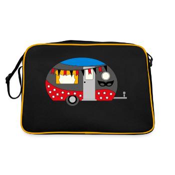 Camping - Sac Retro - noir/or - Dos