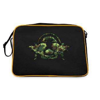 Armée - Sac Retro - noir/or - Dos