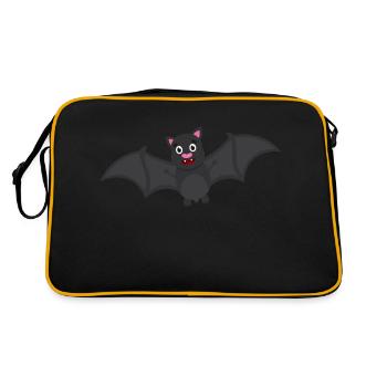 chauve souris - Sac Retro - noir/or - Dos