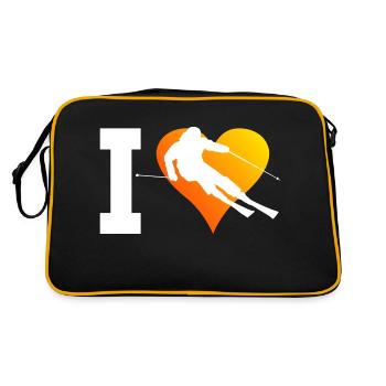Skieurs acrobatiques hommes Skieurs Skieurs Skieurs - Sac Retro - noir/or - Dos