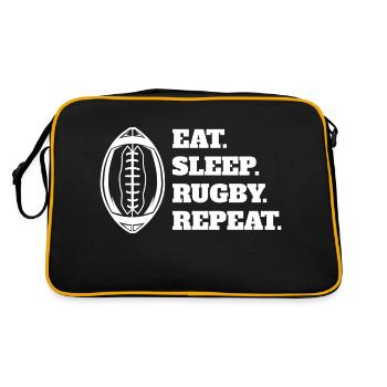 Rugby Rugby Coach Gift Rugby Player Rugby Team - Retro Bag - black/gold - Back