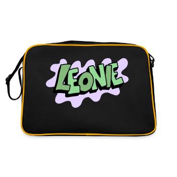 Grafitti Nom Leonie - Sac Retro - noir/or - Dos