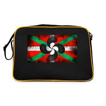 DRAPEAU IKURRIÑA VINTAGE AVEC LAUBURU - Sac Retro - noir/or - Dos