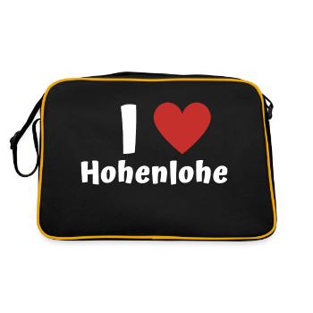 J’aime Hohenlohe - Sac Retro - noir/or - Dos