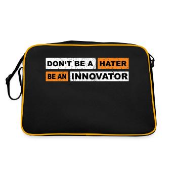 Ne soyez pas un haineux, soyez une motivation d’innovateur - Sac Retro - noir/or - Dos