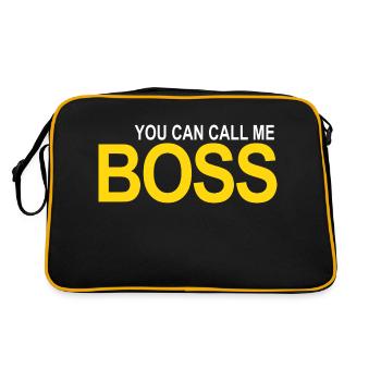 call me BOSS - Retro Tasche - Schwarz/Gold - Hinten
