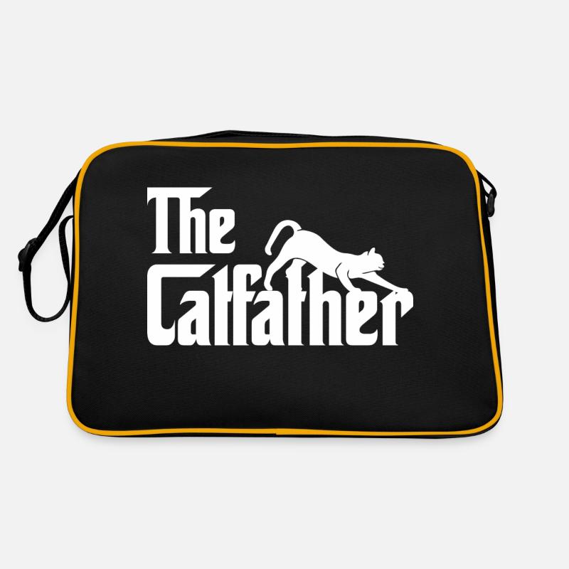 Journée du chat - Sac Retro - noir/or