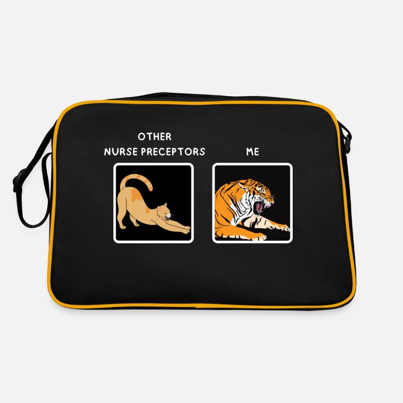 Lustige Meme Krankenschwester Präzeptor Pflege Präzeptorschaft - Retro Tasche - Schwarz/Gold