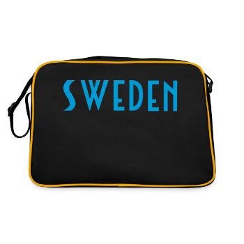 Suède - Sac Retro - noir/or - Dos