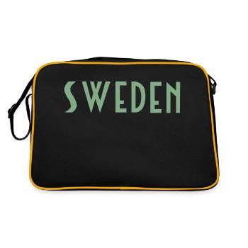 Suède - Sac Retro - noir/or - Dos