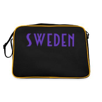 Suède - Sac Retro - noir/or - Dos