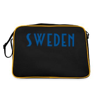 Suède - Sac Retro - noir/or - Dos