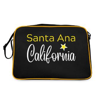 Santa Ana California - Sac Retro - noir/or - Dos