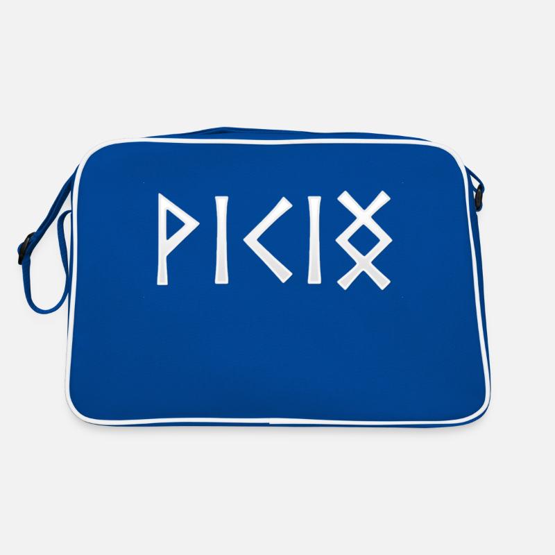 Viking - in runic script Retro Bag