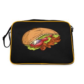 Doner kebab - Sac Retro - noir/or - Dos