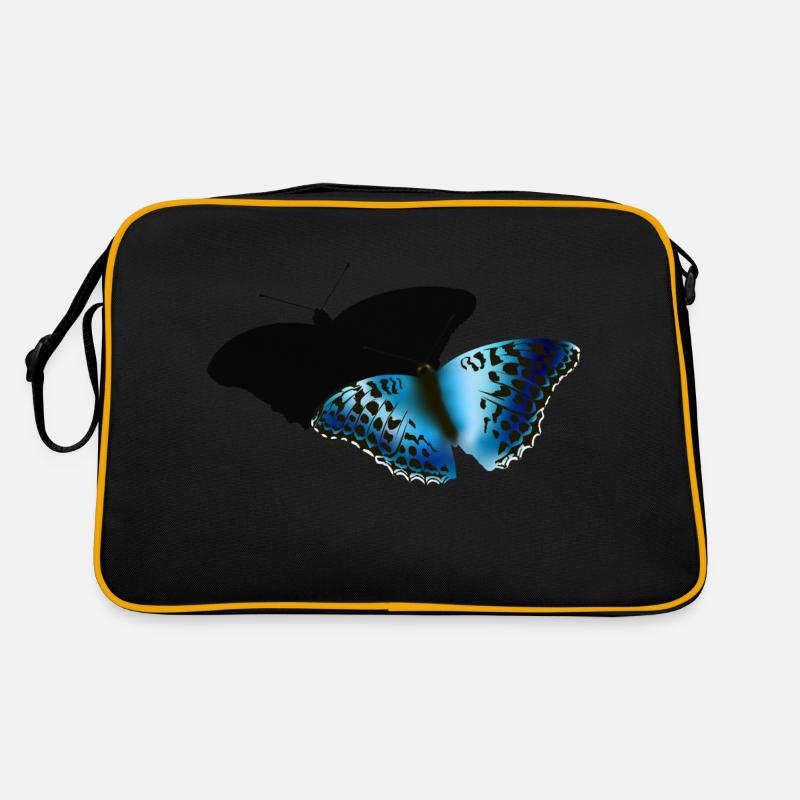 papillon bleu Sac Retro