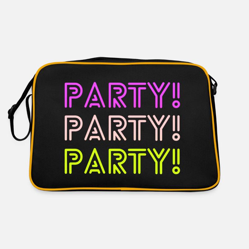 Partei! Partei! Partei! - Retro Tasche - Schwarz/Gold