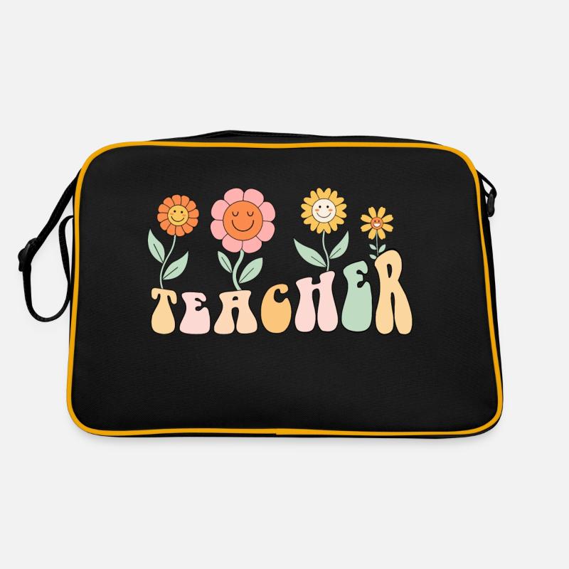 Professeur de fleurs groovy Sac Retro