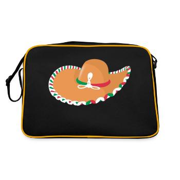 Chapeau mexicain - Sac Retro - noir/or - Dos